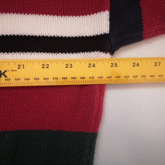 Nautica Men's Size XL Multi Colored Striped Round Neck Loose Fit Sweater - Picture 6 of 8